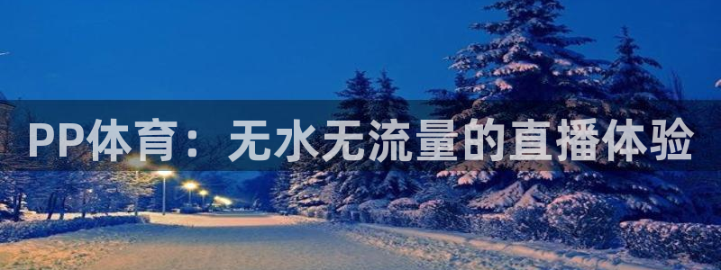 PP体育：无水无流量的直播体验