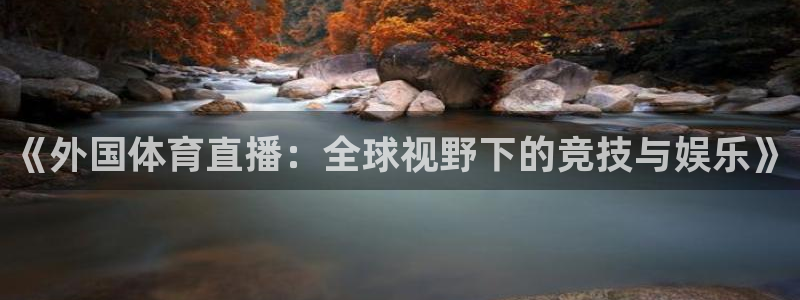《外国体育直播：全球视野下的竞技与娱乐》